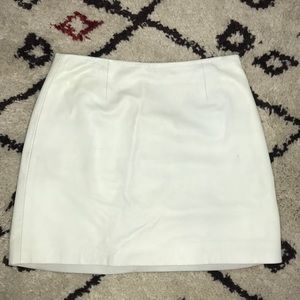 Topshop Boutique size 6 white leather skirt